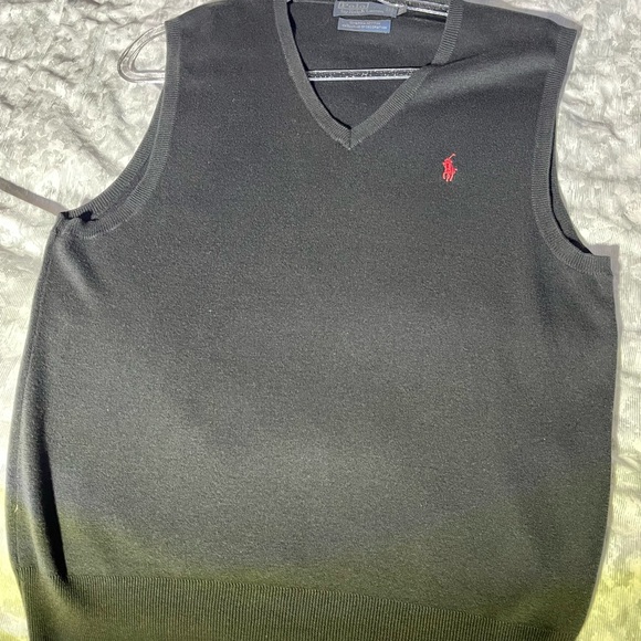 Ralph Lauren Other - Ralph Lauren Black Cotton Sweater Vest